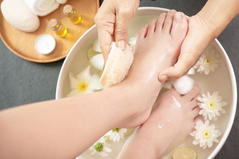 manicure and pedicure treatment